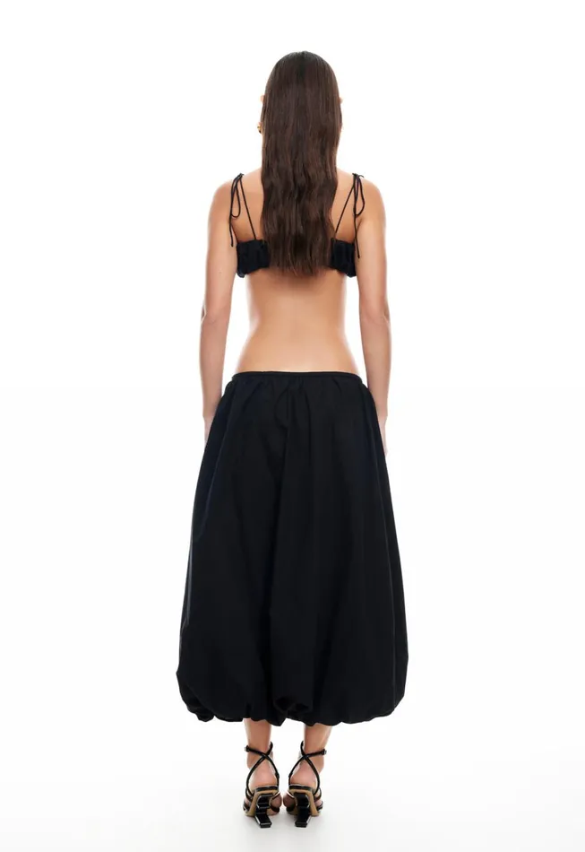 Lioness Fashion INTUITION BUBBLE MIDI SKIRT Onyx Women Sets and Coords Lioness Fashion INTUITION BUBBLE MIDI SKIRT Onyx Women Sets and Coords
