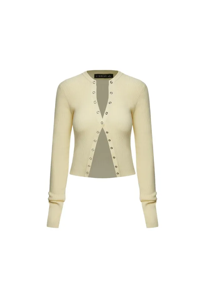 Lioness Fashion IVY LEAGUE TOP Butter Women Sets and Coords Lioness Fashion IVY LEAGUE TOP Butter Women Sets and Coords