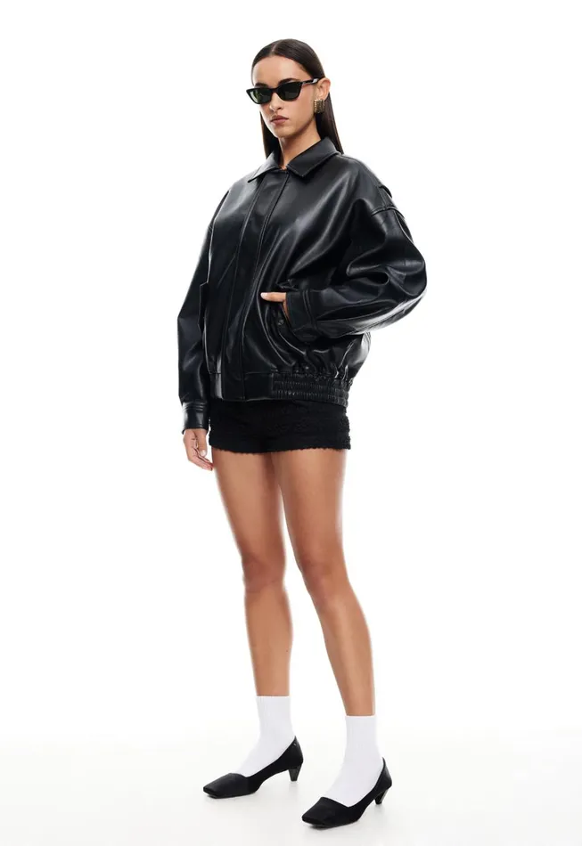 Lioness Fashion KENNY BOMBER Jet Black Women Outerwear