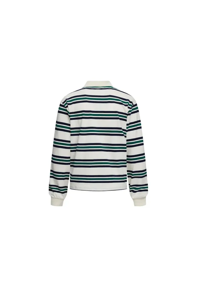 Lioness Fashion LEISURE LONG SLEEVE POLO Ivory Moss Women Tops Lioness Fashion LEISURE LONG SLEEVE POLO Ivory Moss Women Tops