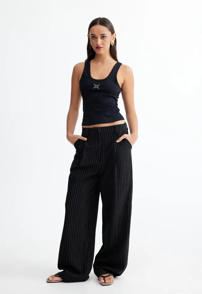 Lioness Fashion LEO PANT Onyx Pinstripe Women Sets and Coords