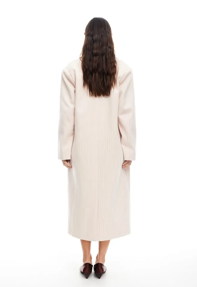 Lioness Fashion OLSEN COAT Beige Pinstripe Women Outerwear Lioness Fashion OLSEN COAT Beige Pinstripe Women Outerwear