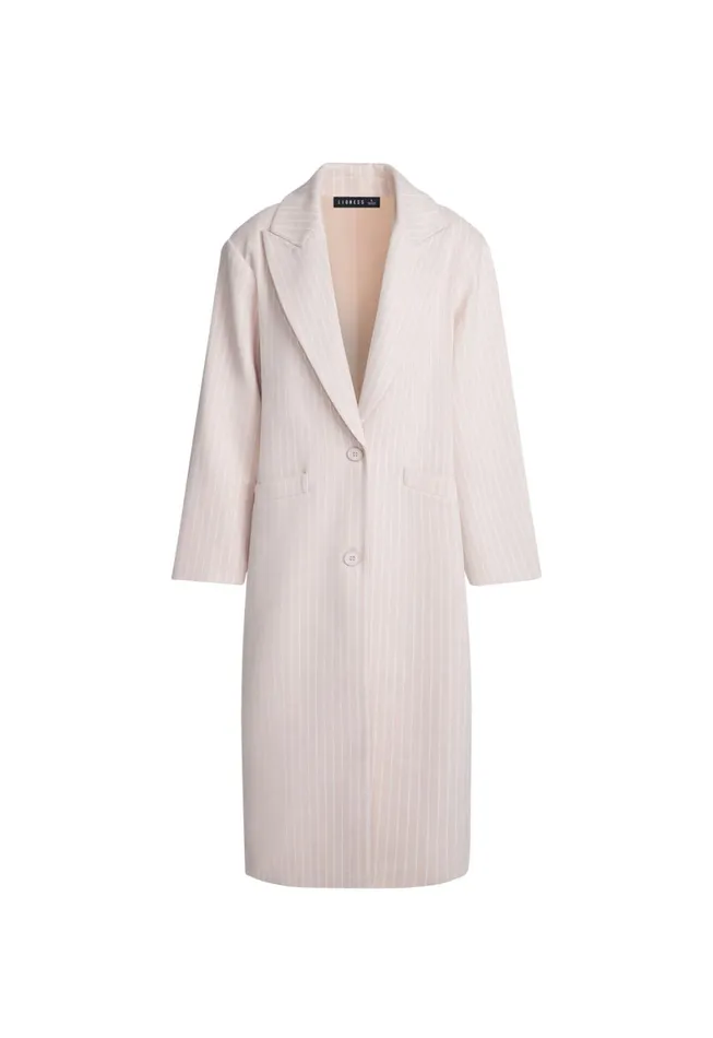Lioness Fashion OLSEN COAT Beige Pinstripe Women Outerwear Lioness Fashion OLSEN COAT Beige Pinstripe Women Outerwear