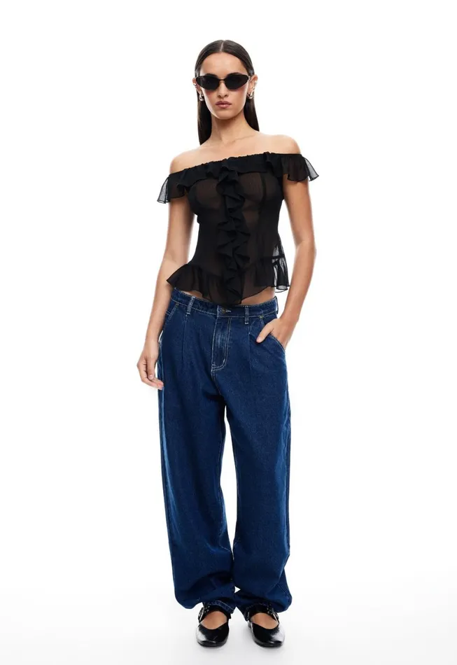 Lioness Fashion ON MY WAY DENIM JEAN Blue Denim Women Pants Lioness Fashion ON MY WAY DENIM JEAN Blue Denim Women Pants