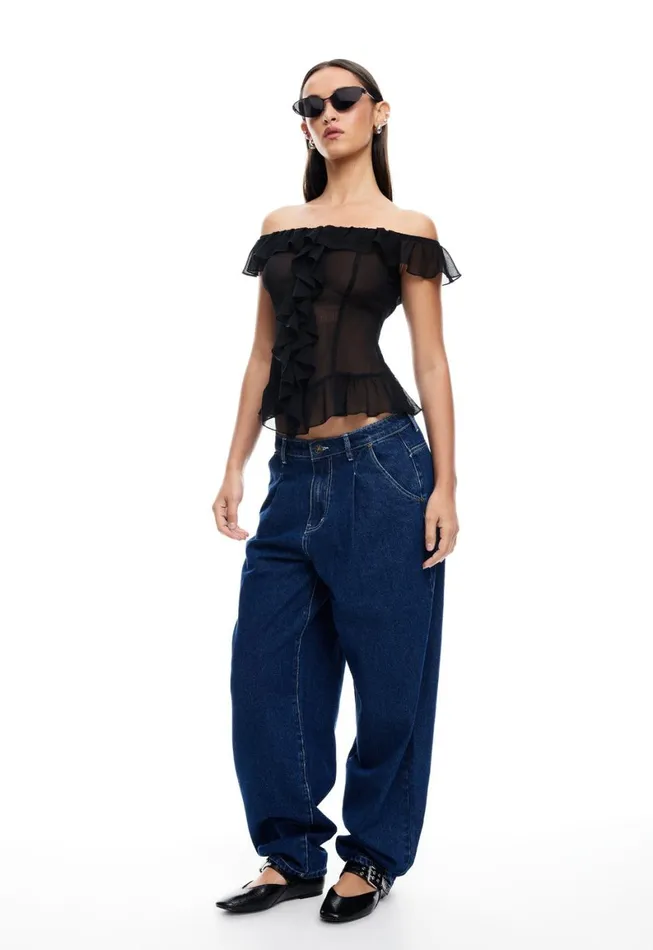 Lioness Fashion ON MY WAY DENIM JEAN Blue Denim Women Pants Lioness Fashion ON MY WAY DENIM JEAN Blue Denim Women Pants