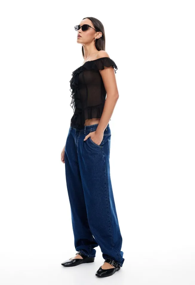 Lioness Fashion ON MY WAY DENIM JEAN Blue Denim Women Pants Lioness Fashion ON MY WAY DENIM JEAN Blue Denim Women Pants