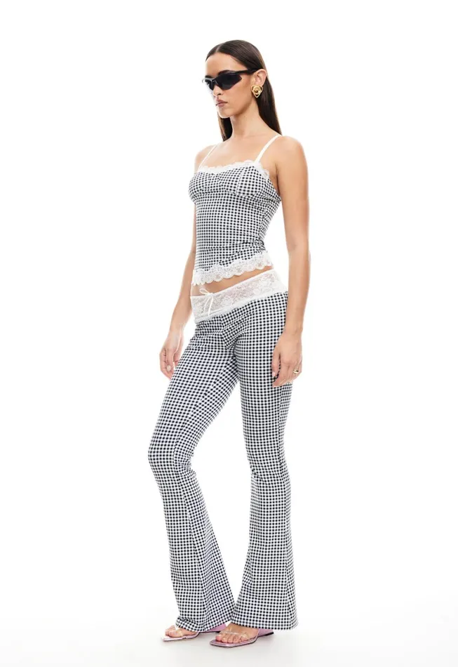 Lioness Fashion ON POINTE PANT Black Check Women Pants Lioness Fashion ON POINTE PANT Black Check Women Pants