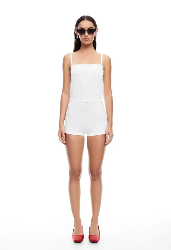 Lioness Fashion POOLSIDE ROMPER Ivory Women Dresses