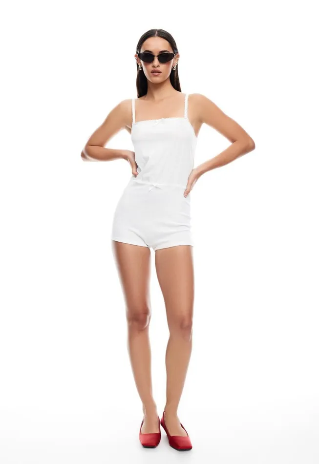 Lioness Fashion POOLSIDE ROMPER Ivory Women Dresses Lioness Fashion POOLSIDE ROMPER Ivory Women Dresses