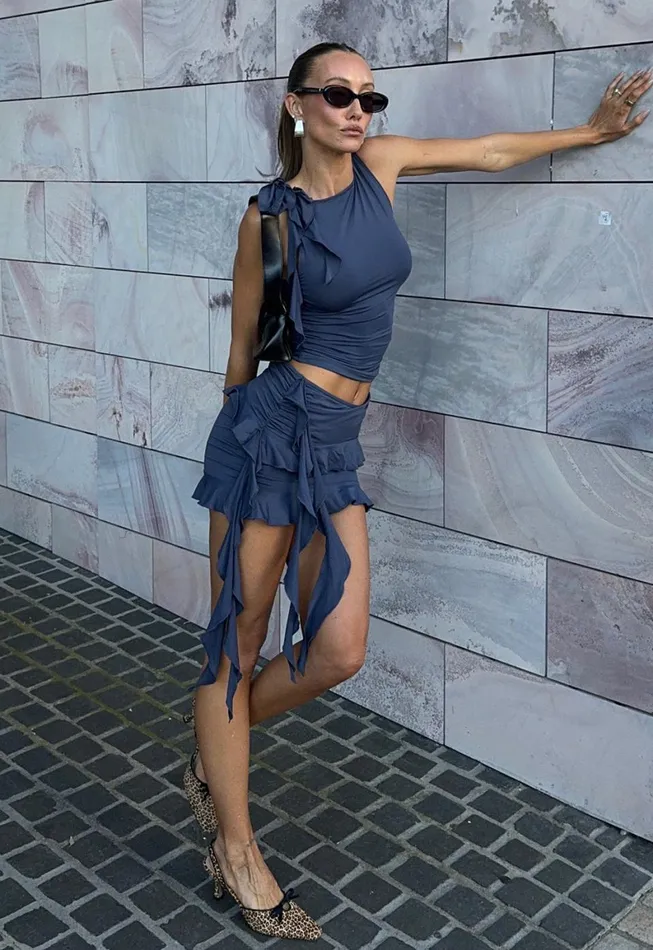 Lioness Fashion RENDEZVOUS MINI SKIRT Mineral Women Skirts Lioness Fashion RENDEZVOUS MINI SKIRT Mineral Women Skirts