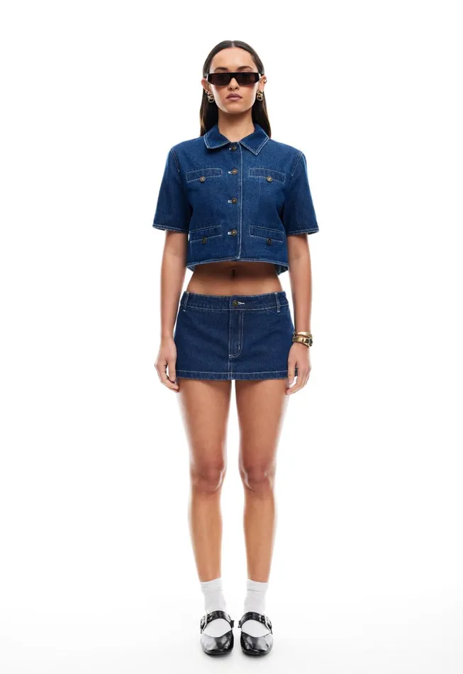 Lioness Fashion RHODE MINI Blue Denim Women Denim