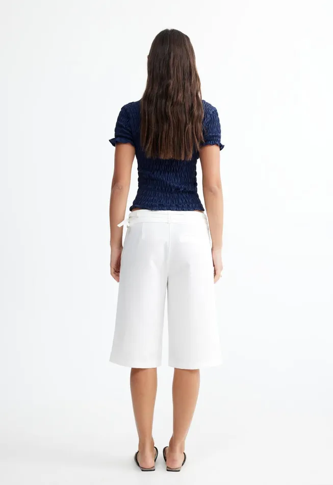 Lioness Fashion SCRUNCHED SPECTATE TOP Indigo Women Tops Lioness Fashion SCRUNCHED SPECTATE TOP Indigo Women Tops