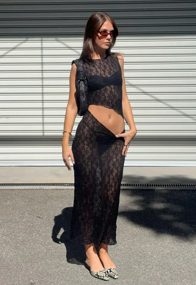 Lioness Fashion SPELLBINDER MAXI DRESS Onyx Women Dresses