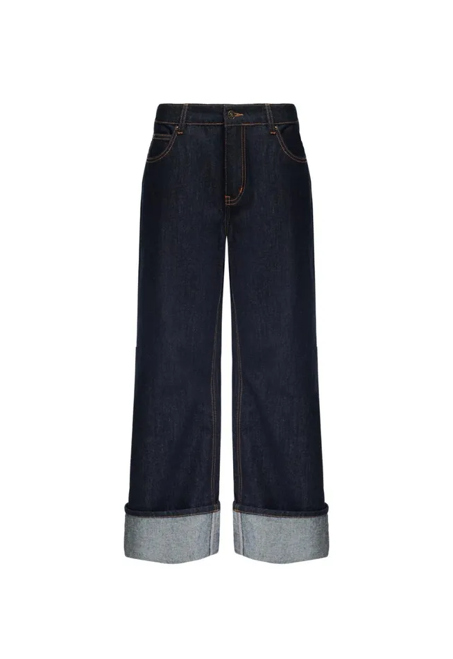 Lioness Fashion TOP MODEL CUFFED JEAN Dark Denim Women Pants Lioness Fashion TOP MODEL CUFFED JEAN Dark Denim Women Pants