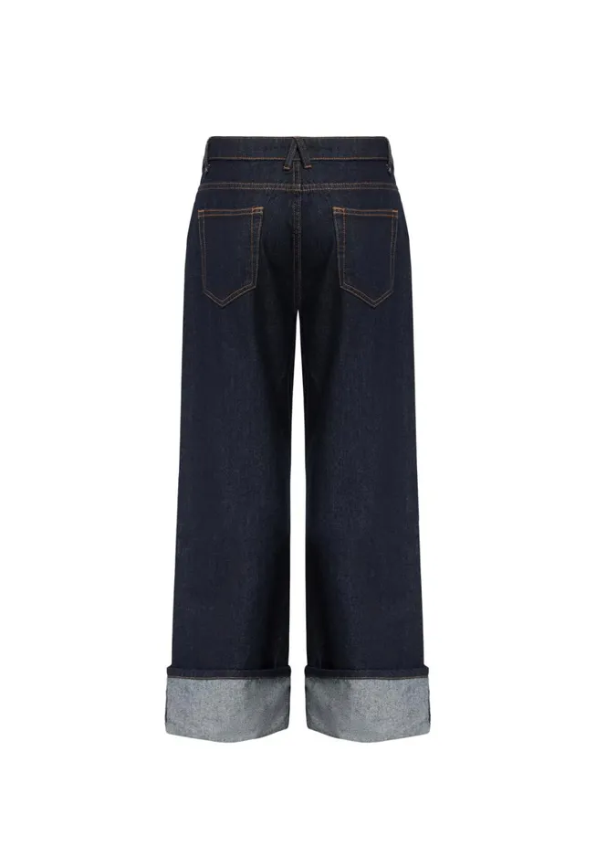 Lioness Fashion TOP MODEL CUFFED JEAN Dark Denim Women Pants Lioness Fashion TOP MODEL CUFFED JEAN Dark Denim Women Pants