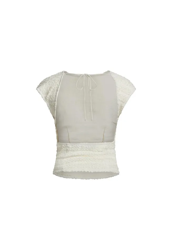 Lioness Fashion UNO TIE TOP Porcelain Women Tops Lioness Fashion UNO TIE TOP Porcelain Women Tops