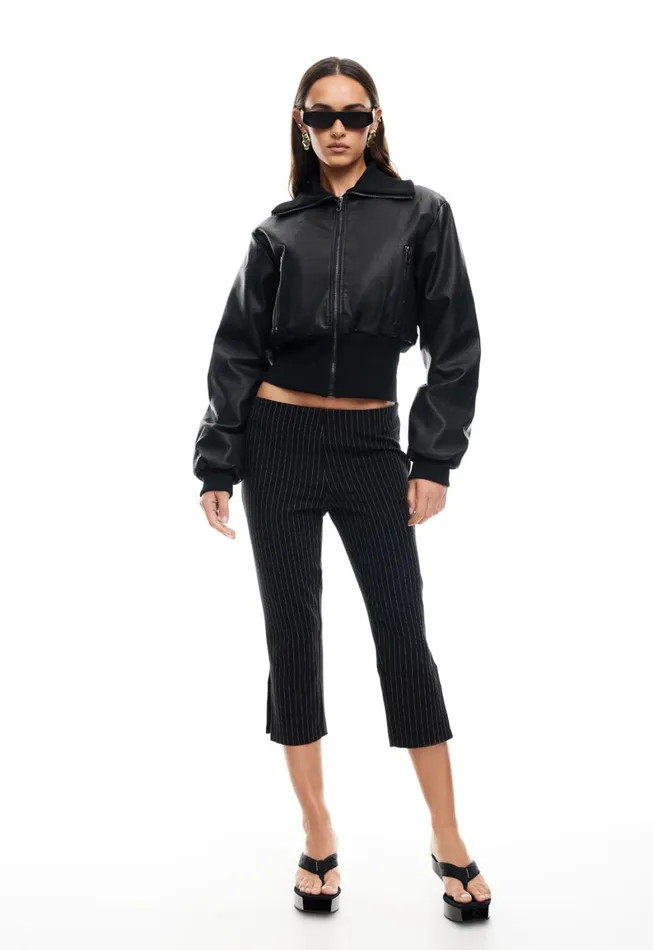 Lioness Fashion WESTWOOD CROP JACKET Onyx Women Outerwear Lioness Fashion WESTWOOD CROP JACKET Onyx Women Outerwear
