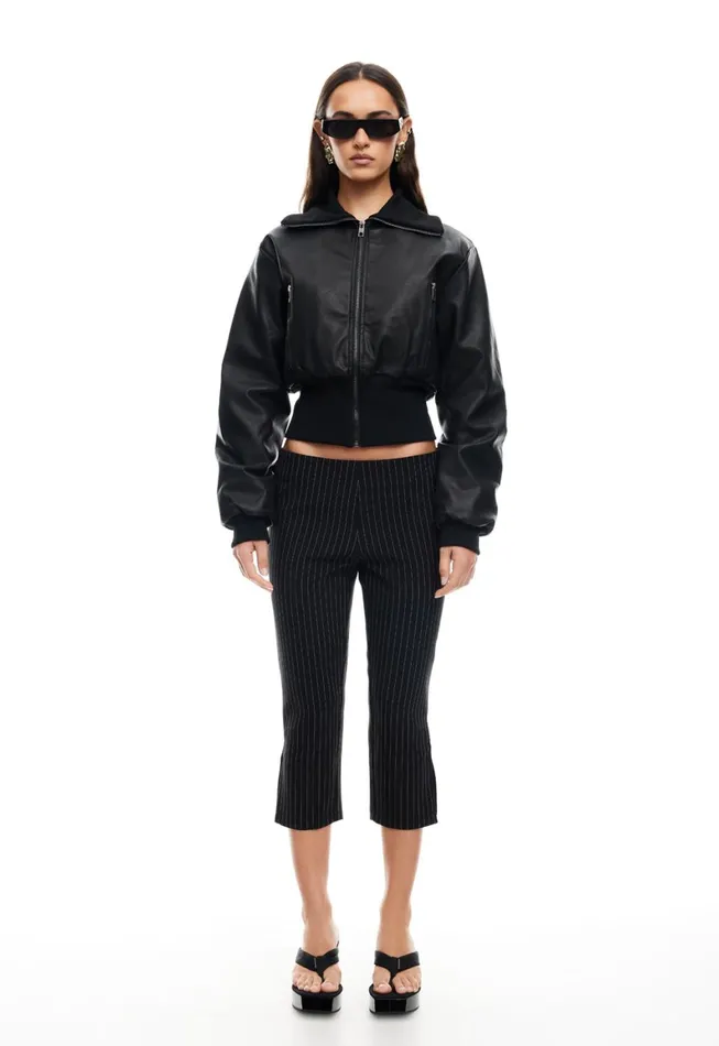 Lioness Fashion WESTWOOD CROP JACKET Onyx Women Outerwear Lioness Fashion WESTWOOD CROP JACKET Onyx Women Outerwear