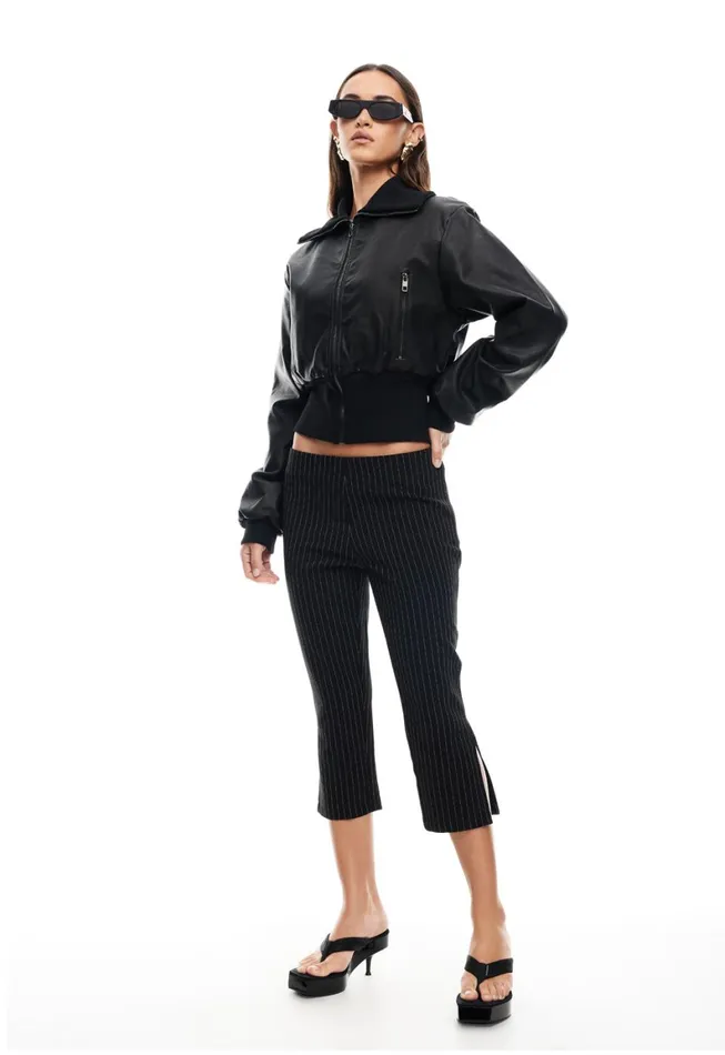 Lioness Fashion WESTWOOD CROP JACKET Onyx Women Outerwear Lioness Fashion WESTWOOD CROP JACKET Onyx Women Outerwear