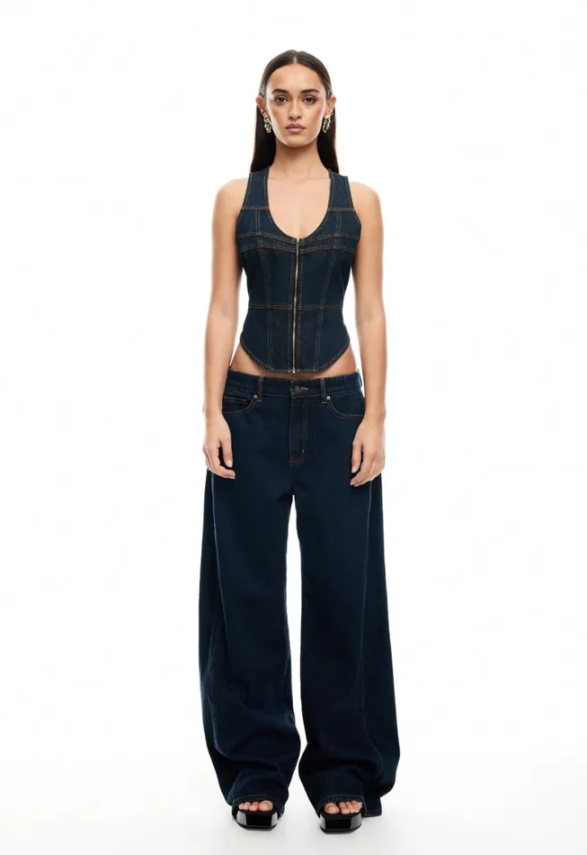 Lioness Fashion WESTWOOD JEAN Indigo Women Sets and Coords Lioness Fashion WESTWOOD JEAN Indigo Women Sets and Coords