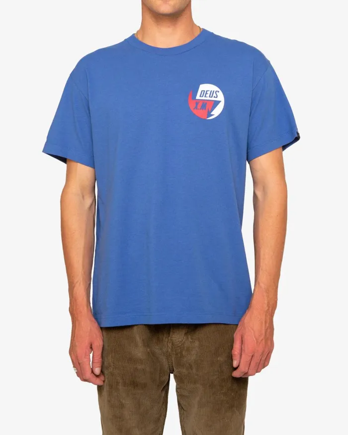 Men 224 Volts Tee 8211 True Blue Deus Ex Machina Tees