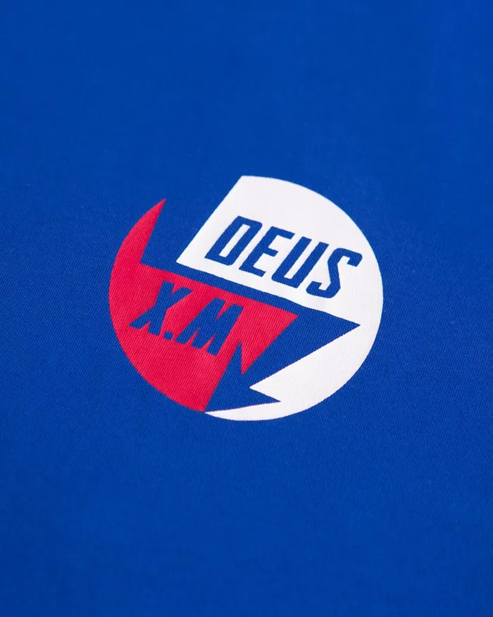 Men 224 Volts Tee 8211 True Blue Deus Ex Machina Tees Men 224 Volts Tee 8211 True Blue Deus Ex Machina Tees