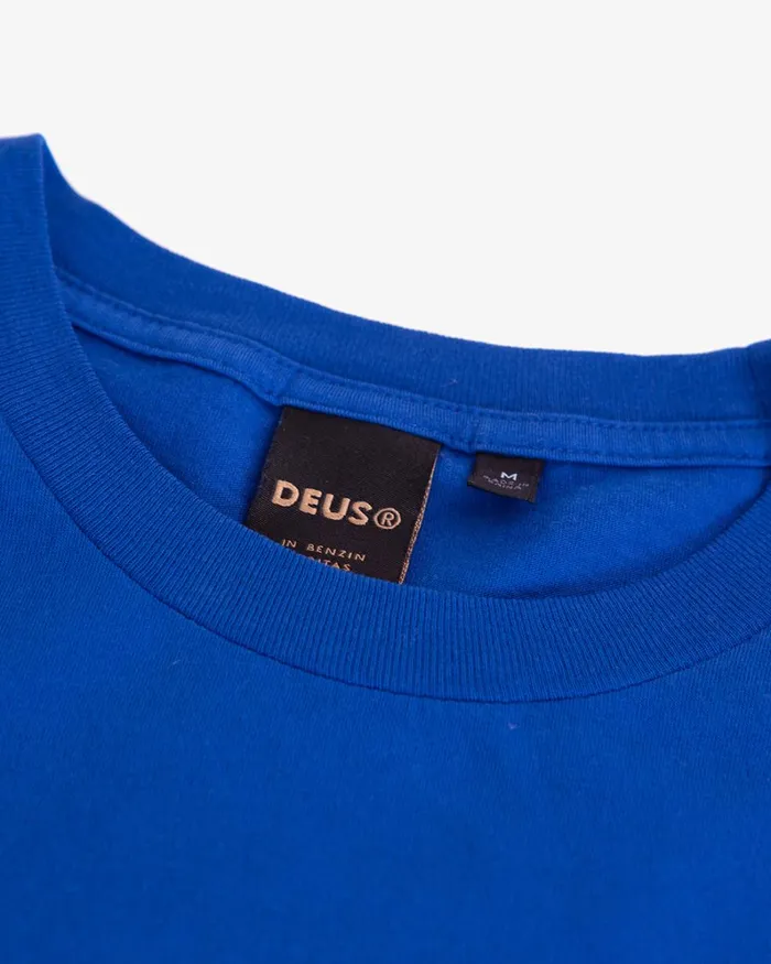 Men 224 Volts Tee 8211 True Blue Deus Ex Machina Tees Men 224 Volts Tee 8211 True Blue Deus Ex Machina Tees