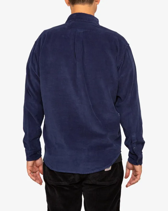 Men Allan Cord Shirt 8211 Navy Deus Ex Machina Shirts Men Allan Cord Shirt 8211 Navy Deus Ex Machina Shirts