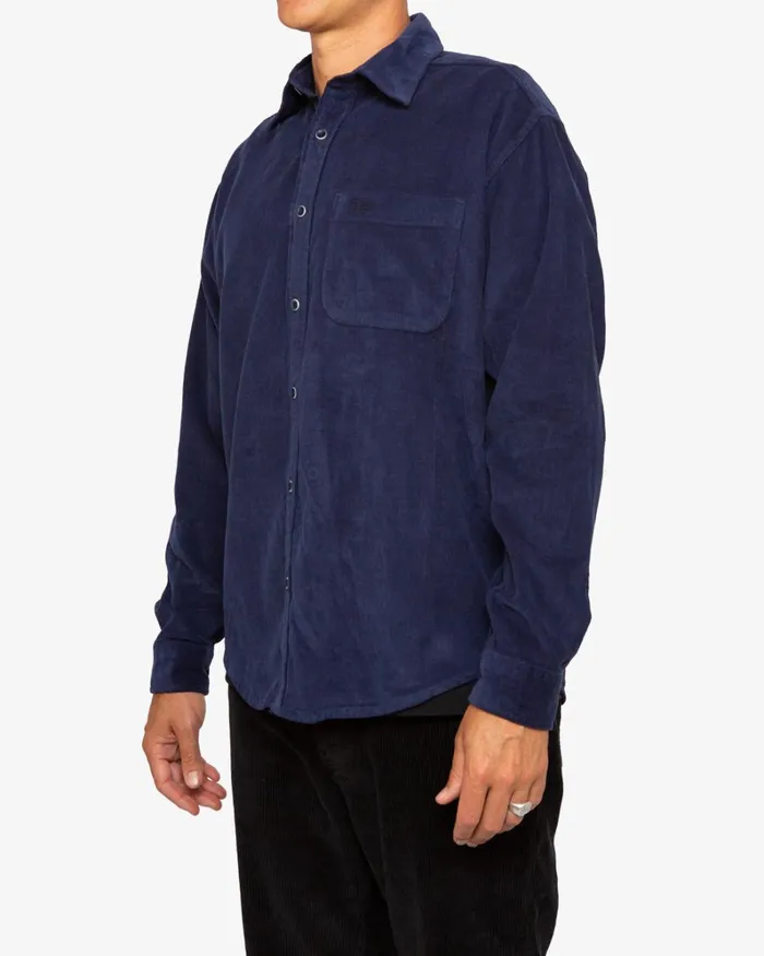 Men Allan Cord Shirt 8211 Navy Deus Ex Machina Shirts Men Allan Cord Shirt 8211 Navy Deus Ex Machina Shirts