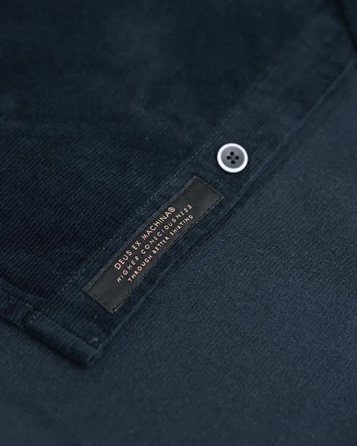 Men Allan Cord Shirt 8211 Navy Deus Ex Machina Shirts Men Allan Cord Shirt 8211 Navy Deus Ex Machina Shirts