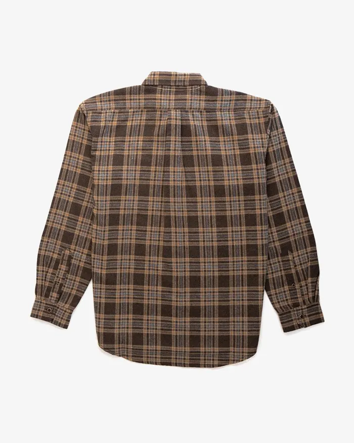 Men Allan Flannel Shirt 8211 Choc Brown Deus Ex Machina Shirts Men Allan Flannel Shirt 8211 Choc Brown Deus Ex Machina Shirts