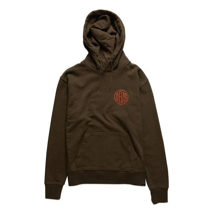 Men Austin Pill Hoodie 8211 Dark Olive Deus Ex Machina HoodiesFleece