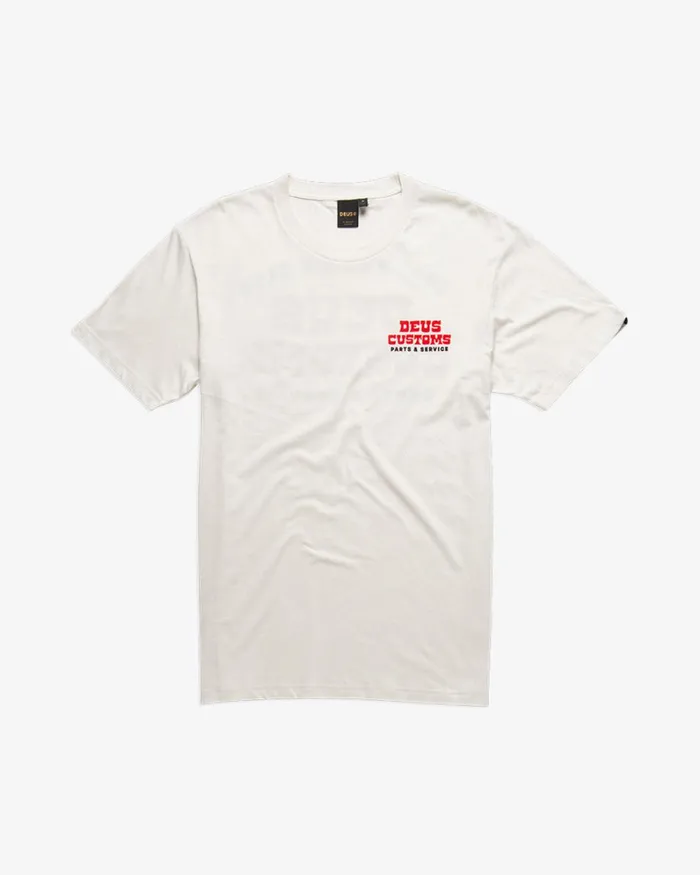 Men Automatica Tee 8211 Vintage White Deus Ex Machina Tees Men Automatica Tee 8211 Vintage White Deus Ex Machina Tees