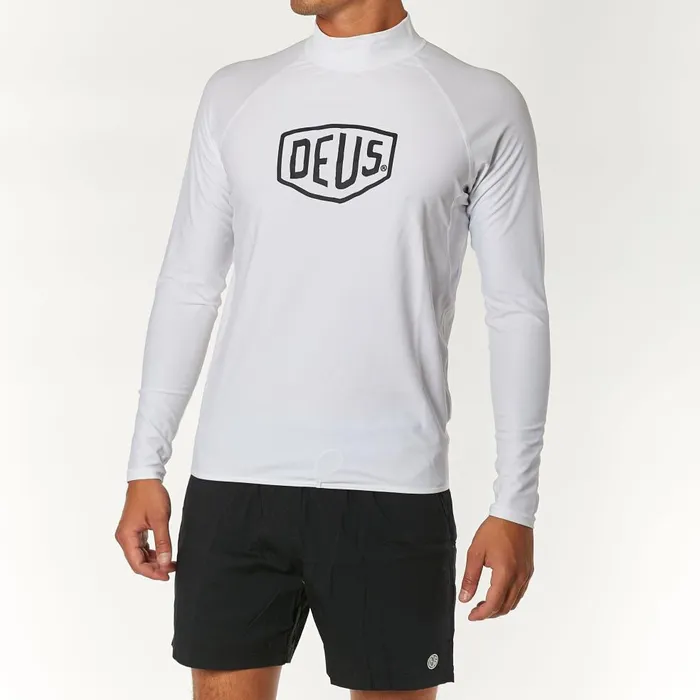 Men Baylands Chest Rash 8211 White Deus Ex Machina Wetsuits Men Baylands Chest Rash 8211 White Deus Ex Machina Wetsuits