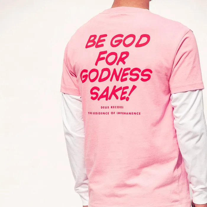 Men Be God Tee 8211 Pink Deus Ex Machina Tees Men Be God Tee 8211 Pink Deus Ex Machina Tees
