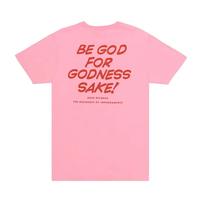 Men Be God Tee 8211 Pink Deus Ex Machina Tees Men Be God Tee 8211 Pink Deus Ex Machina Tees