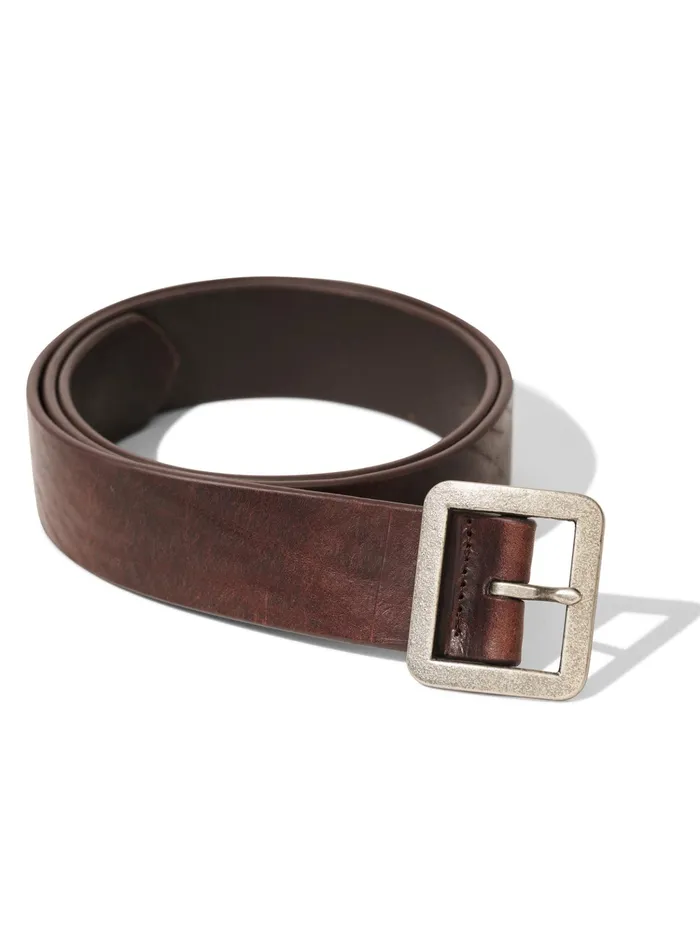 Men Belts Faherty Rugged Leather Belt Brown