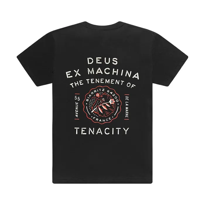 Men Biarritz Address Tee 8211 Black Deus Ex Machina Tees Men Biarritz Address Tee 8211 Black Deus Ex Machina Tees