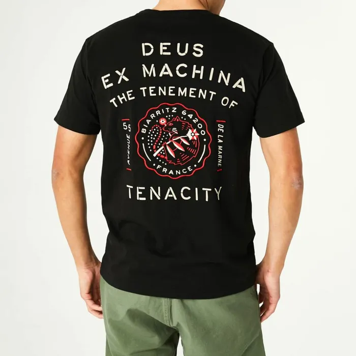 Men Biarritz Address Tee 8211 Black Deus Ex Machina Tees Men Biarritz Address Tee 8211 Black Deus Ex Machina Tees