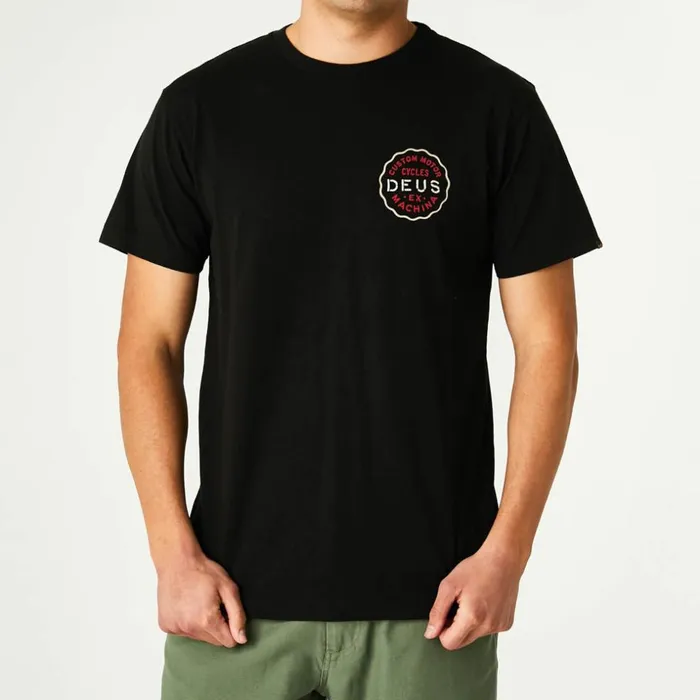 Men Biarritz Address Tee 8211 Black Deus Ex Machina Tees Men Biarritz Address Tee 8211 Black Deus Ex Machina Tees