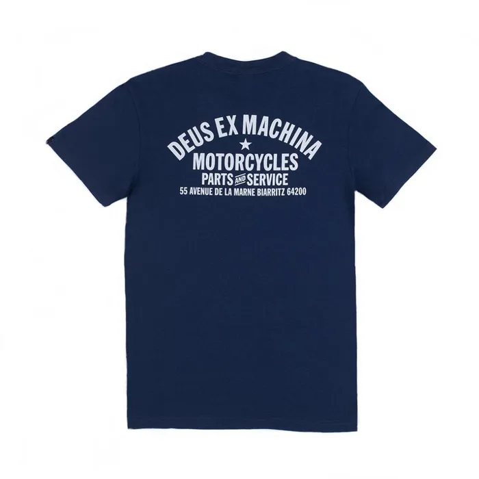 Men Biarritz Address Tee 8211 Navy Deus Ex Machina Tees