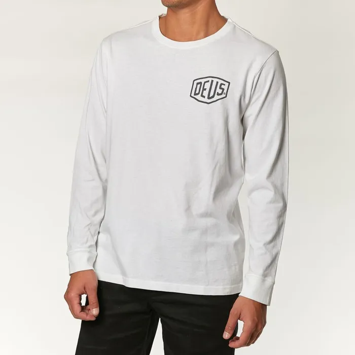 Men Biarritz Long Sleeve Tee 8211 White Deus Ex Machina Tees Men Biarritz Long Sleeve Tee 8211 White Deus Ex Machina Tees