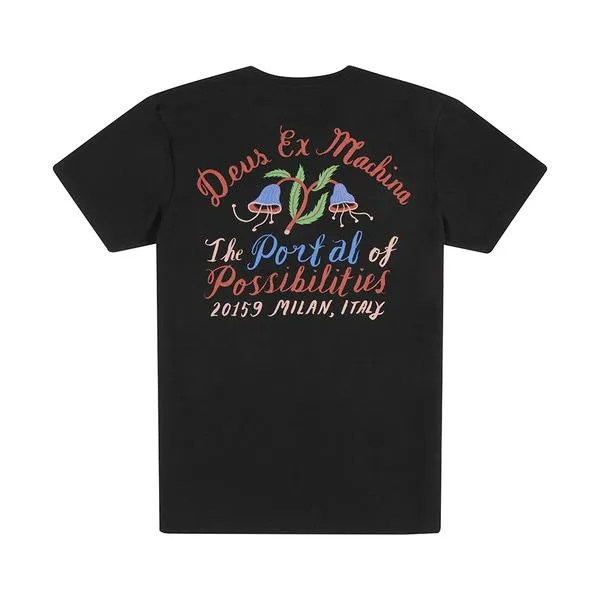 Men Bjorn Milano Tee 8211 Black Deus Ex Machina Tees