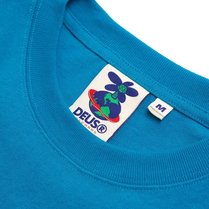 Men Brain Power Tee 8211 Turkish Blue Deus Ex Machina Tees Men Brain Power Tee 8211 Turkish Blue Deus Ex Machina Tees