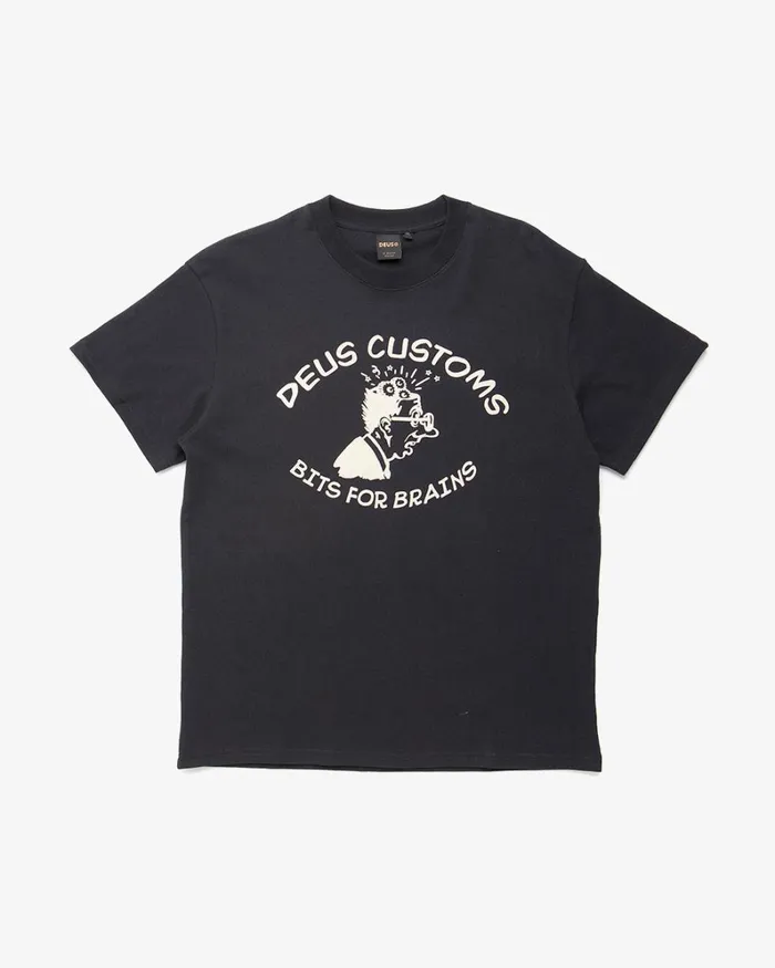 Men Brainz Tee 8211 Black Deus Ex Machina Tees Men Brainz Tee 8211 Black Deus Ex Machina Tees