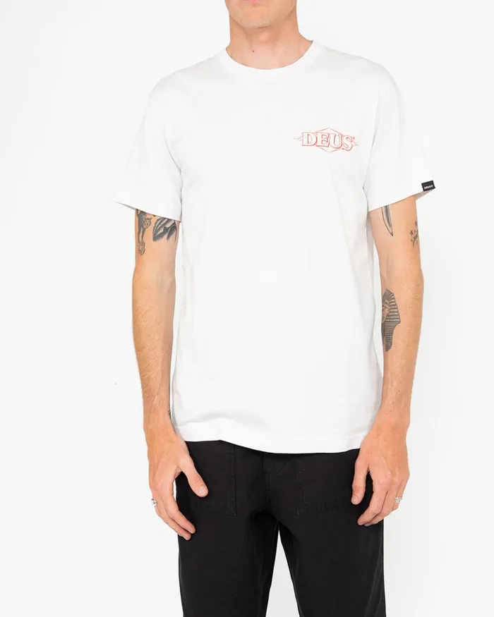 Men Bummer Tee 8211 Vintage White Deus Ex Machina Tees Men Bummer Tee 8211 Vintage White Deus Ex Machina Tees