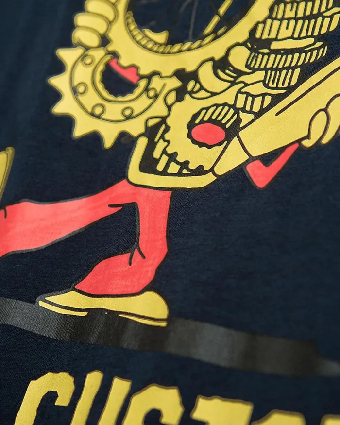 Men Bush Mechanics Tee 8211 Midnight Blue Deus Ex Machina Tees Men Bush Mechanics Tee 8211 Midnight Blue Deus Ex Machina Tees