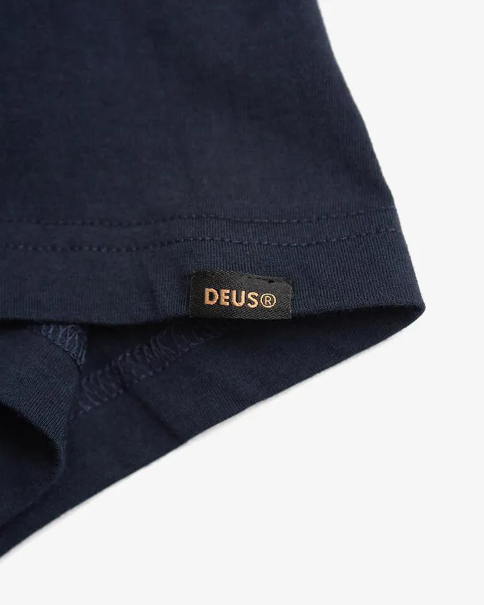 Men Bush Mechanics Tee 8211 Midnight Blue Deus Ex Machina Tees Men Bush Mechanics Tee 8211 Midnight Blue Deus Ex Machina Tees