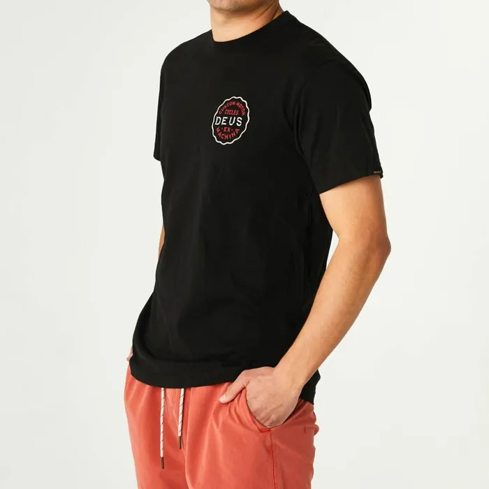 Men Camperdown Address Tee 8211 Black Deus Ex Machina Tees Men Camperdown Address Tee 8211 Black Deus Ex Machina Tees