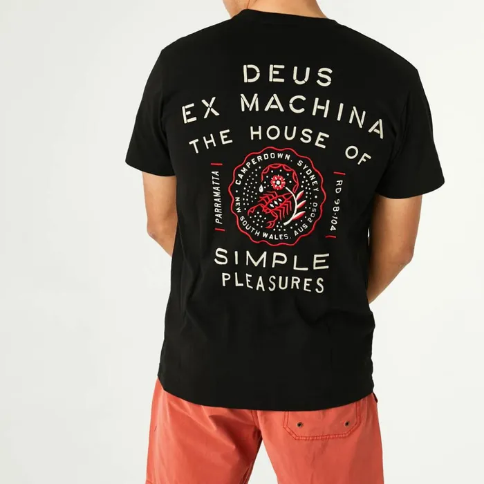 Men Camperdown Address Tee 8211 Black Deus Ex Machina Tees Men Camperdown Address Tee 8211 Black Deus Ex Machina Tees